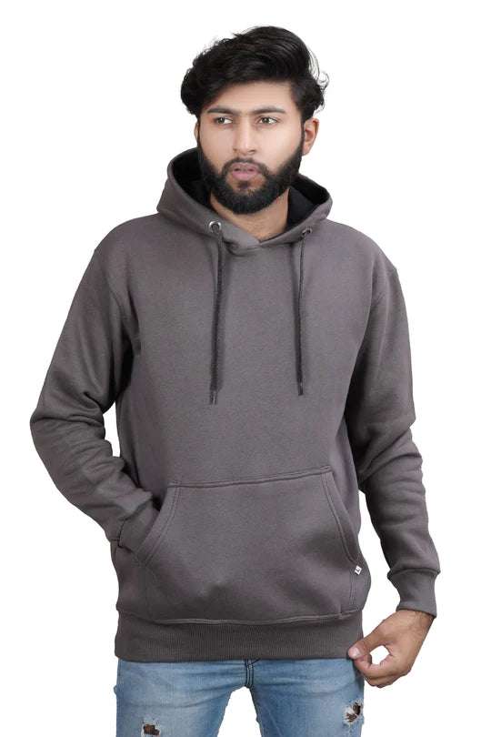 Plain hoodie premium quality cotton fleece