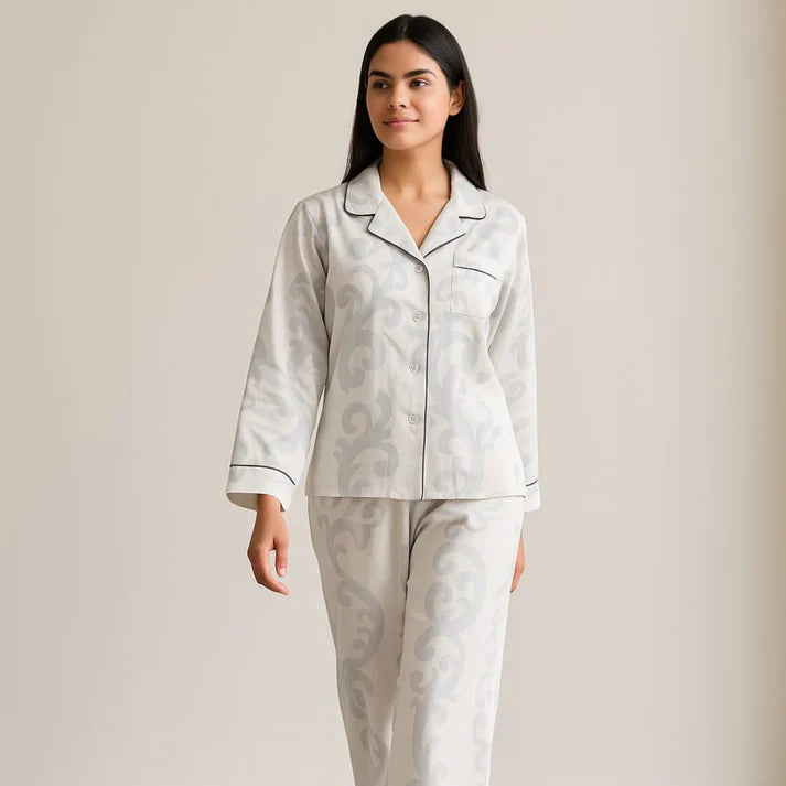 Mova Elegant Floral Pajama Set