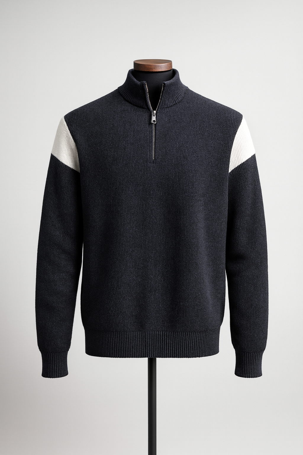 Vintage Luxe Zip Sweater